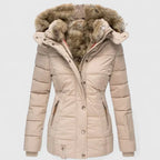 Celeste | Women's Faux Fur Lined Hooded Puffer Coat