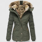 Celeste | Women's Faux Fur Lined Hooded Puffer Coat