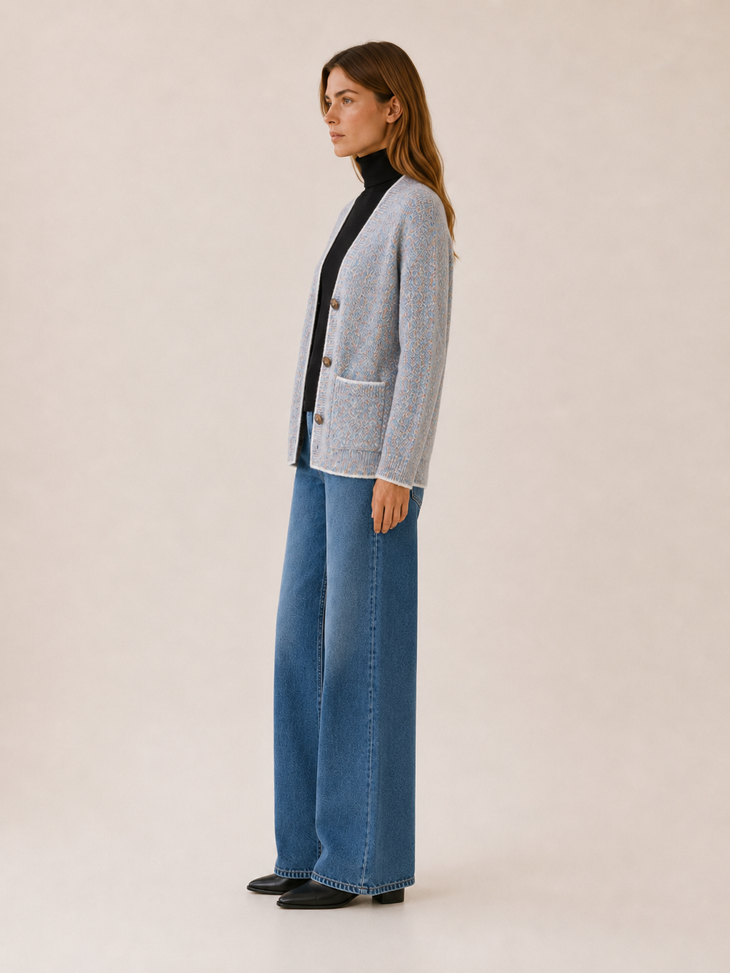 Blythe | V-Neck Cardigan with Button Front and Pockets