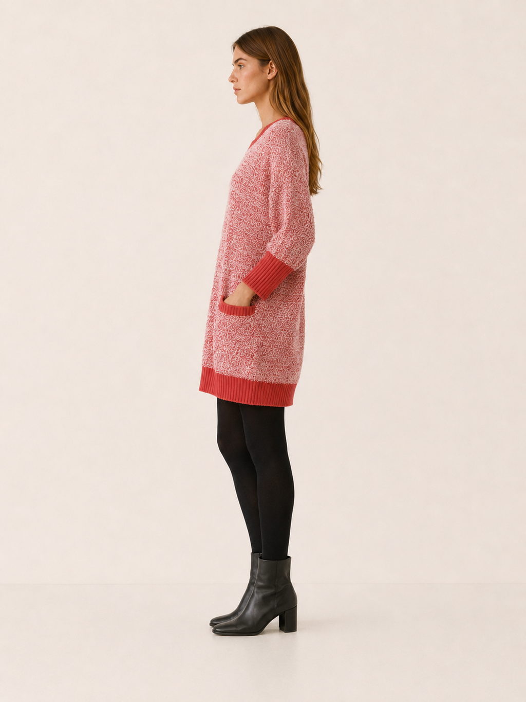 Calanthe | Jumper Dress with Ribbed Hem and Pockets