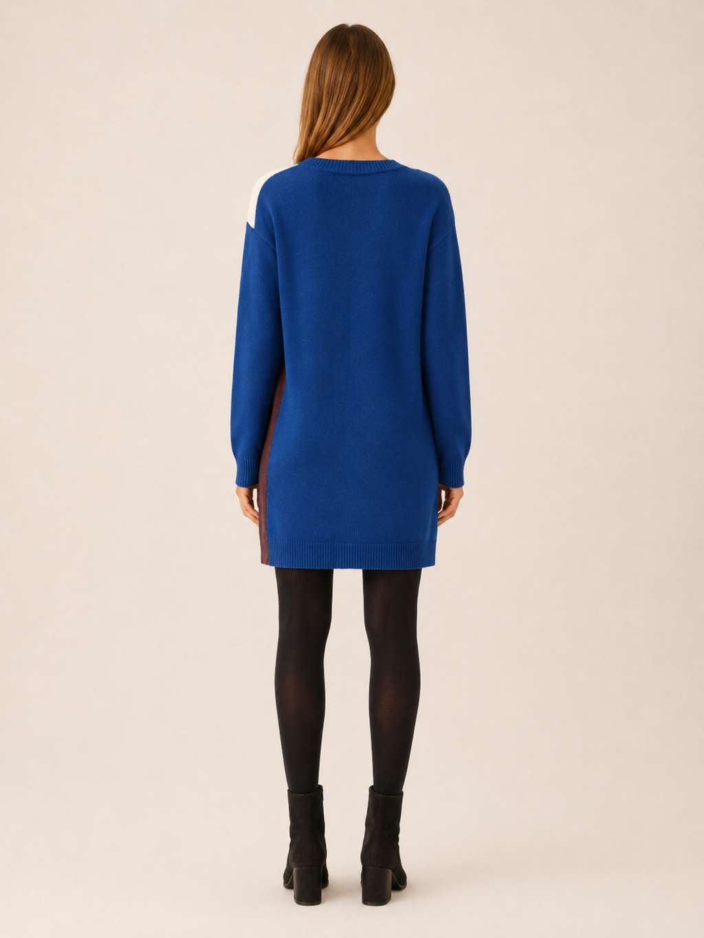 Aureline | Jumper Dress with Colour-Block Design and Relaxed Fit