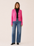 Corinne | Cropped Cardigan with V-Neck and Raglan Sleeves