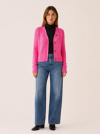 Corinne | Cropped Cardigan with V-Neck and Raglan Sleeves