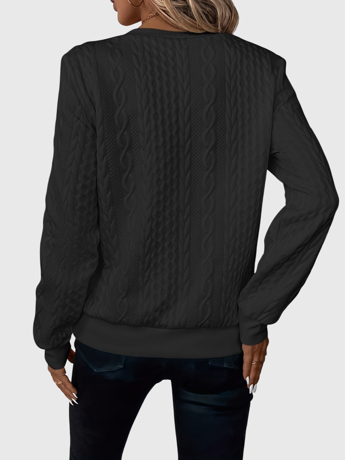 Nora | Women's Cable Knit Quarter-Zip Sweater