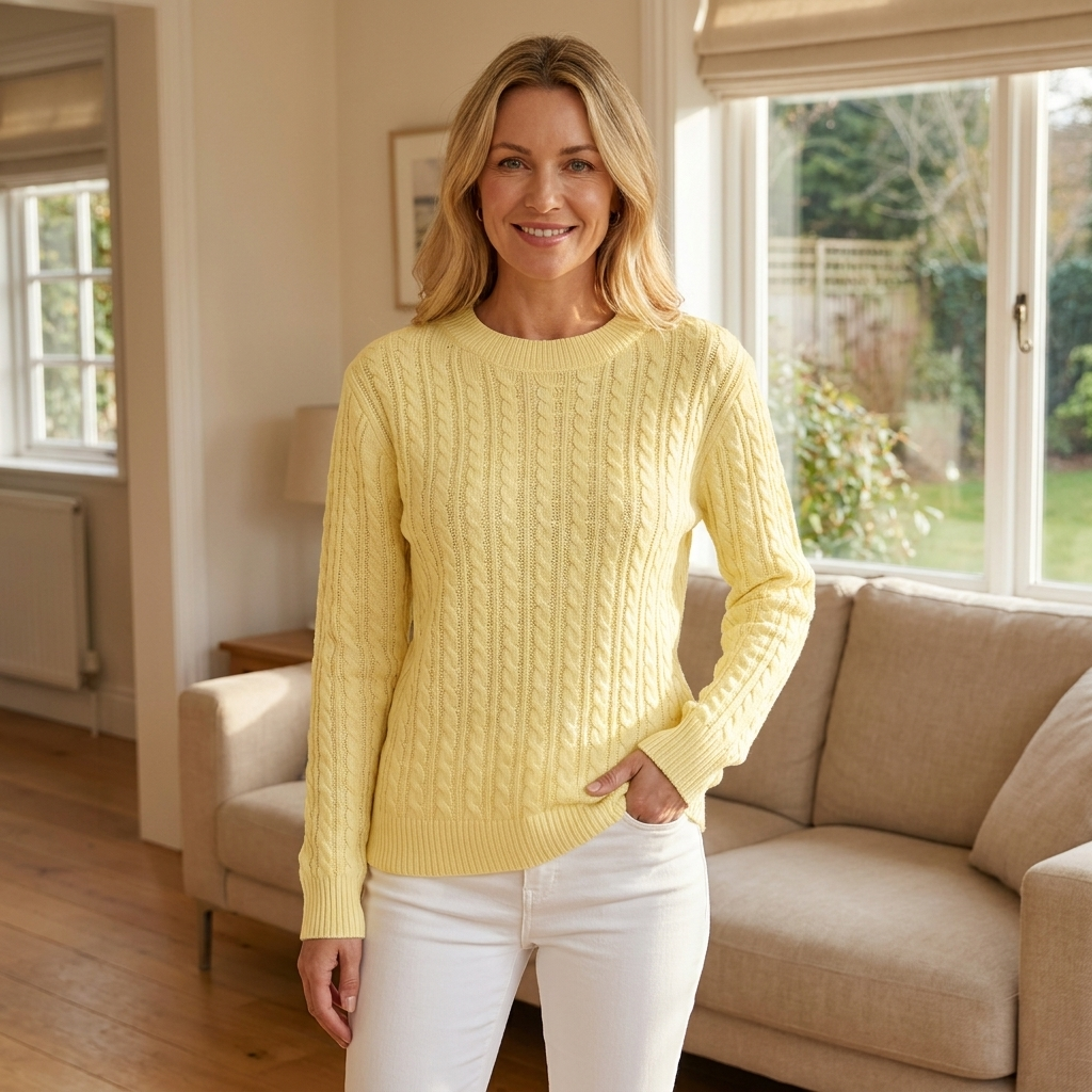 Marigold Cable lifestyle Yellow