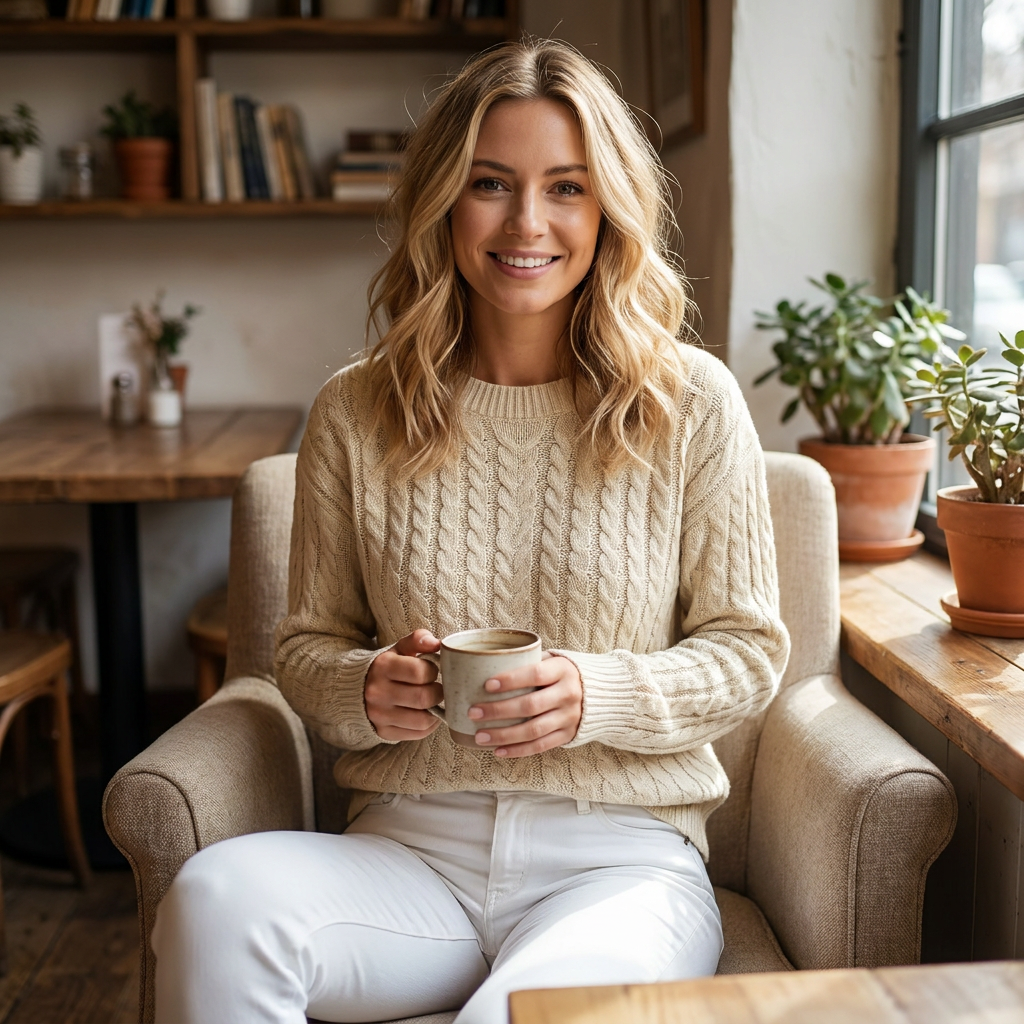 Marigold Cable lifestyle Khaki