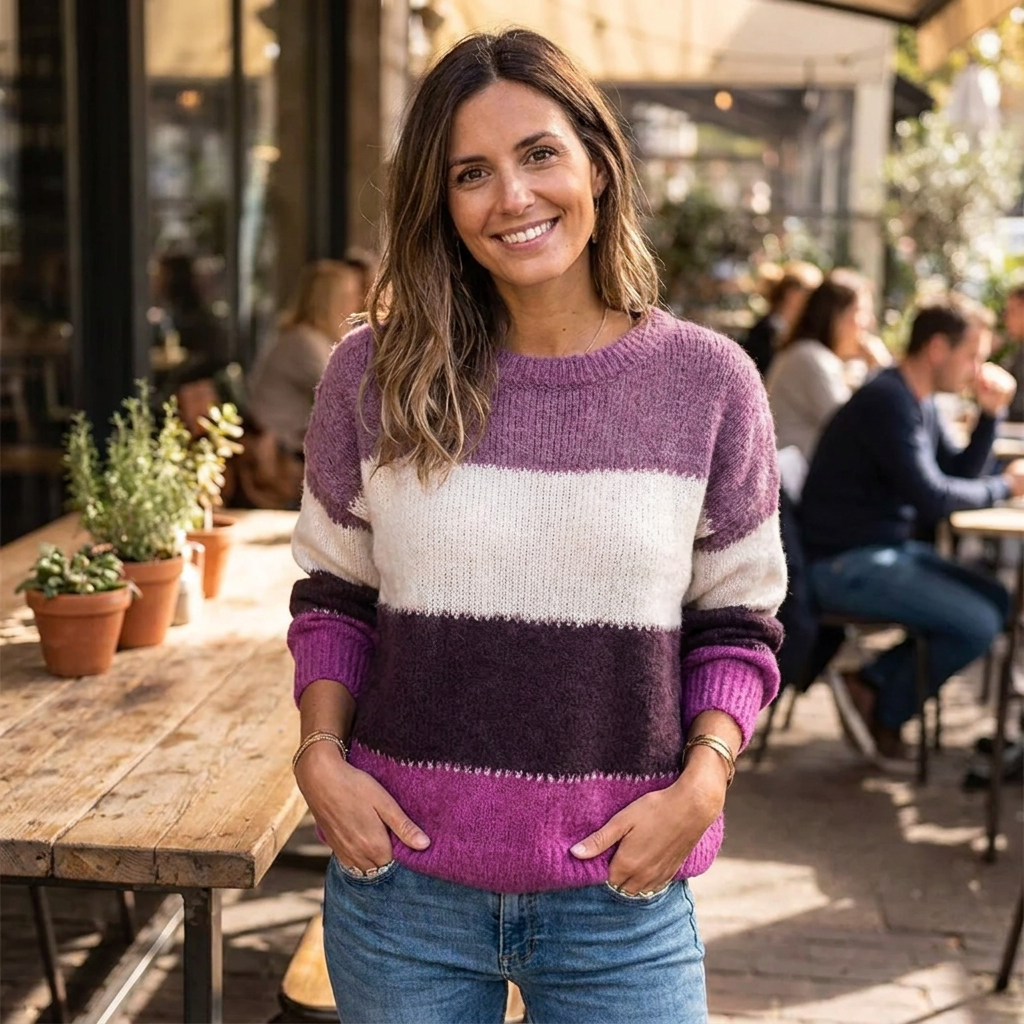 Marigold Color Block lifestyle Purple