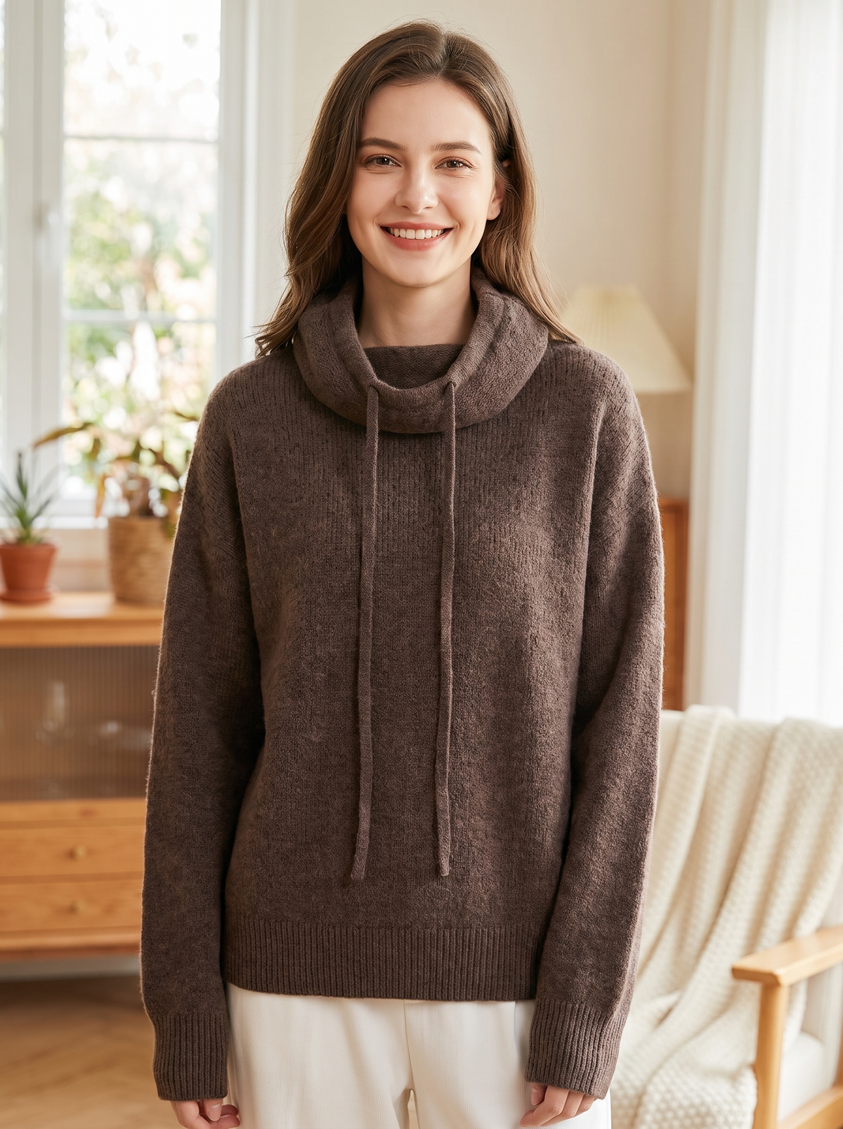 Tin sweater lifestyle Brown