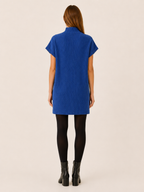 Iverelle | Sweater Dress with Short Sleeves and Pocket Detail