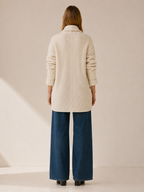Maelle | Oversized Cardigan with Open Front and Pockets
