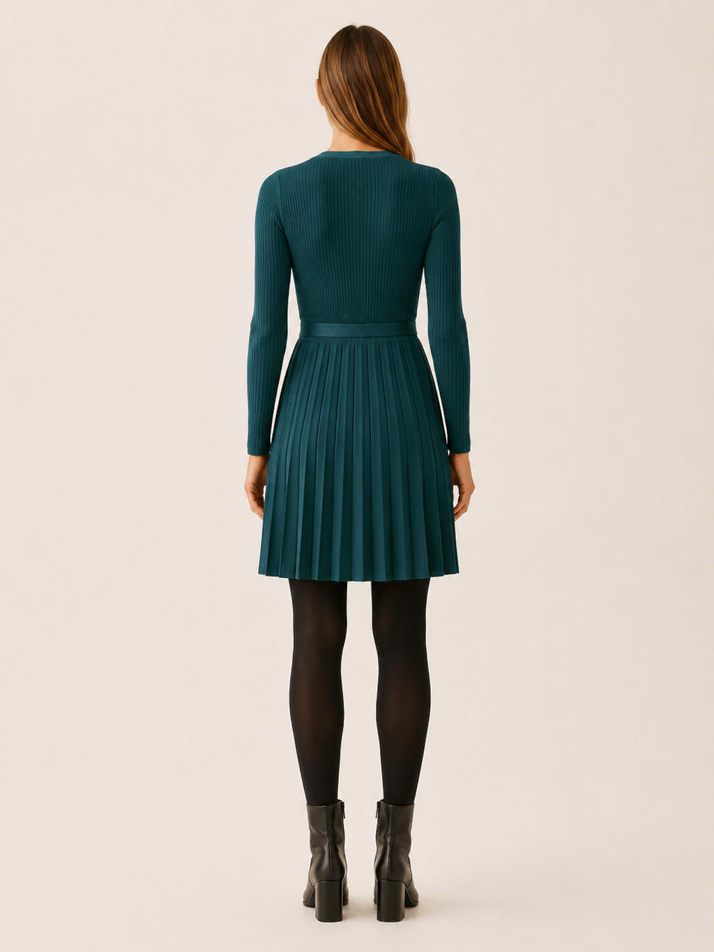 Neravine | Jumper Dress with Wrap Front and Tie Waist