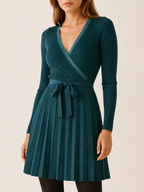 Neravine | Jumper Dress with Wrap Front and Tie Waist