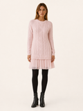 Nicasia | Jumper Dress with Pleated Hem and Textured Detail