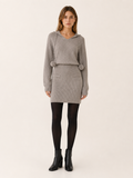 Ottavia | Jumper Dress with Hood and Drawstring Detail
