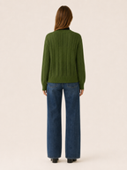Pernille | V-Neck Cardigan with Openwork Detail and Button Front