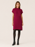 Quenara | Sweater Dress with Mock Neck and Chest Pocket