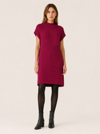 Quenara | Sweater Dress with Mock Neck and Chest Pocket