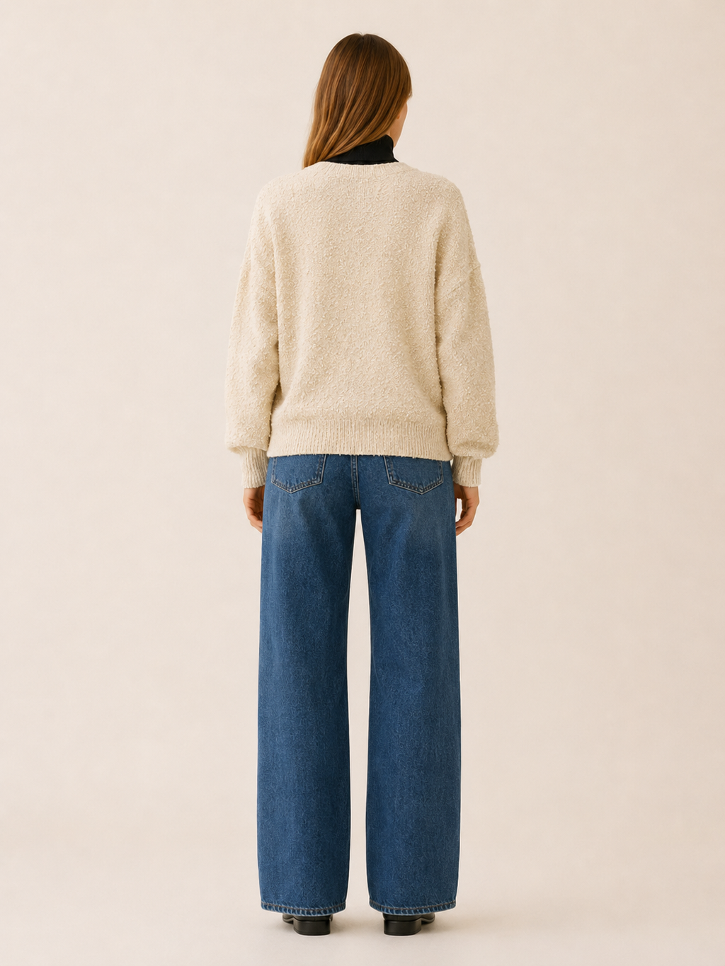 Romy | Oversized Cardigan with V-Neck and Button Front