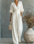 Genevieve | Elegant Wide-Leg Jumpsuit