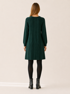 Tirzah | Jumper Dress with Textured Detail and A-Line Fit