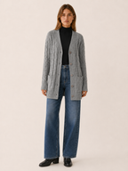 Vaerlyn | Long Cardigan with Button Front and Pockets