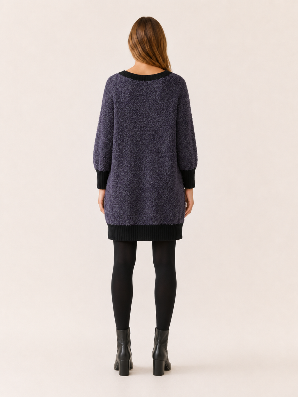 Verena | Jumper Dress with Ribbed Hem and Pockets