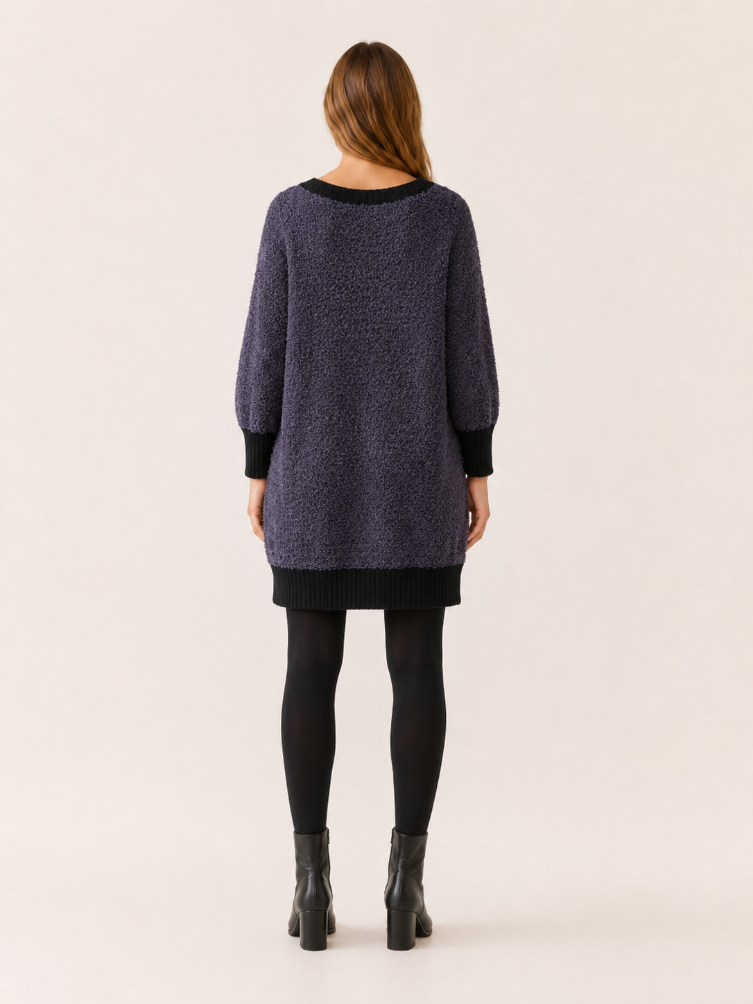 Verena | Jumper Dress with Ribbed Hem and Pockets