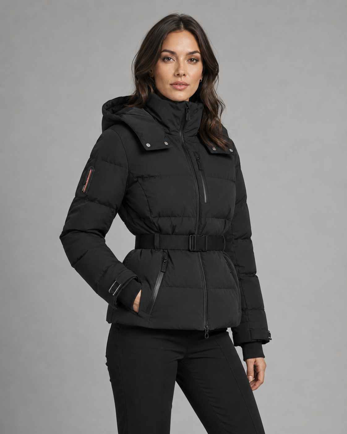 Margot | Women's Hooded Belted Puffer Jacket