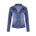 Women’s Short Denim Casual Jacket - Craw Leigh