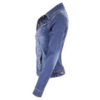 Women’s Short Denim Casual Jacket - Craw Leigh