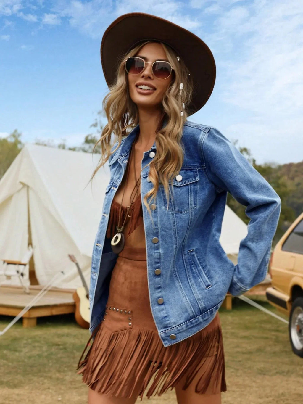 Women’s Denim Casual Jacket - Craw Leigh