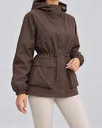 Elise | Women's Hooded Drawstring Utility Jacket