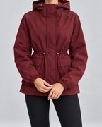 Elise | Women's Hooded Drawstring Utility Jacket