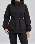 Elise | Women's Hooded Drawstring Utility Jacket