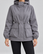 Elise | Women's Hooded Drawstring Utility Jacket