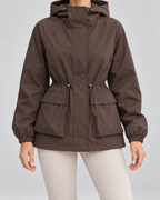 Elise | Women's Hooded Drawstring Utility Jacket