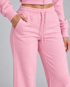 Zoé | Women's Zip Up Tracksuit Set Wide Leg Trousers