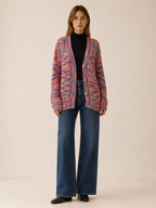 Zadie | V-Neck Cardigan with Button Front and Relaxed Fit