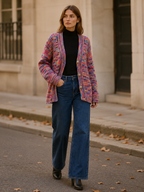 Zadie | V-Neck Cardigan with Button Front and Relaxed Fit