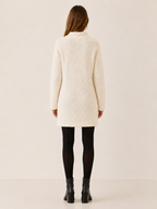 Zevanthia | Sweater Dress with High-Low Hem and Side Slits