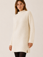 Zevanthia | Sweater Dress with High-Low Hem and Side Slits